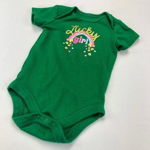 4/$25 St. Patrick’s Day Luck Girl Onesie 0-3 month